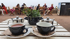 coffee and a lovely view outside